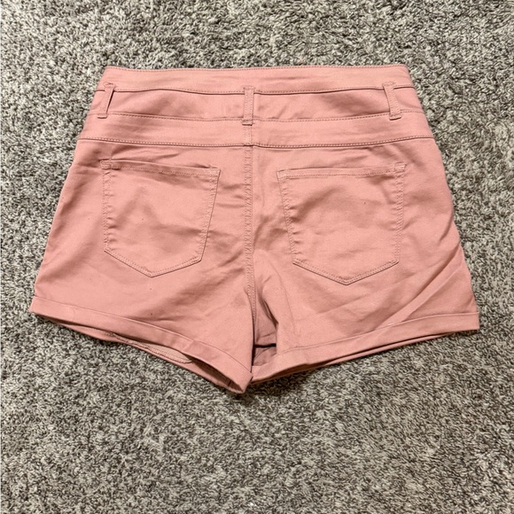 🏷️NWT Women's Dusty Rose Pink High-Waisted Shorts size 12 - Picture 2 of 2